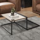 Ver imagem 2 de Mesa de Centro Decorativa Espelhada Industrial D01 Art Demolição - Inoviza