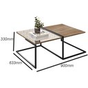 Ver imagem 4 de Mesa de Centro Decorativa Espelhada Industrial D01 Art Demolição - Inoviza