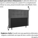 Ver imagem 5 de Cabeceira Estofada Cama Box Queen 160 Cm Milão Suede Suede Cinza
