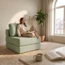 Ver imagem 2 de Poltrona Cama na Caixa 90 cm Versa Bouclê B05 - D'Rossi