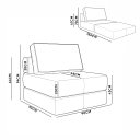 Ver imagem 4 de Poltrona Cama na Caixa 90 cm Versa Bouclê B05 - D'Rossi