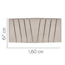 Ver imagem 3 de Painel Estofada Bélgica 160cm Queen Size Para Cama Box Quarto Suede Bege - Gat Magazine