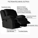 Ver imagem 2 de Poltrona do Papai Reclinável Elétrica Magnum Veludo Marrom - Gran Belo