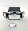 Ver imagem 5 de Luminária Solar com Sensor e Controle Remoto 218 Leds 3 Cabeças e Placa Acoplada