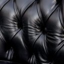 Ver mais imagens de Kit 2 Poltronas Decorativas Níger Pés Príncipe Couro Preto - Gran Belo