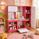 Ver imagem 2 de Cozinha Infantil com Refrigerador Elo Branco/Rosa 0955- Ofertamo