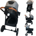 Ver imagem 2 de Carrinho de Bebe Bebe Conforto Passear Baby Apolo 3 em 1 Cinza