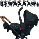 Ver imagem 3 de Carrinho de Bebe Bebe Conforto Passear Baby Apolo 3 em 1 Cinza