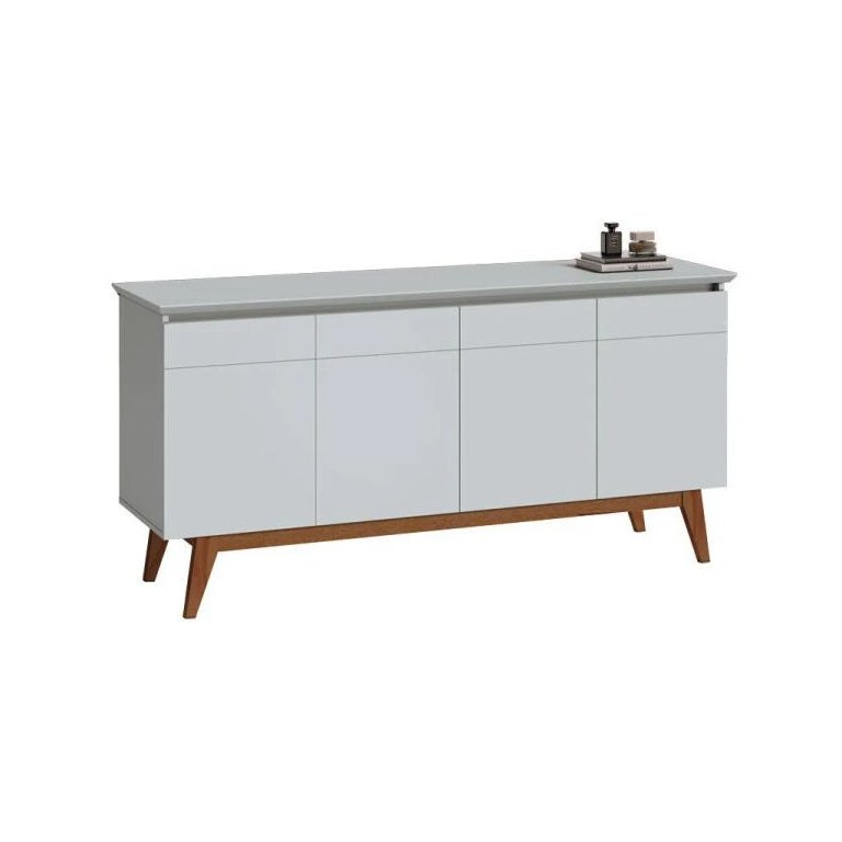 Buffet 4 Portas Classic Retrô Branco