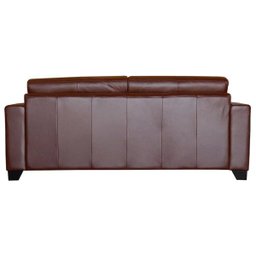Conjunto de Sofá 2 e 3 Lugares Sala de Estar Estocolmo Couro Caramelo - Gran Belo - 8