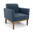 Ver imagem 6 de Conjunto 2 Poltronas e 1 Namoradeira Decorativa Isabella Pés Fixo em Madeira Castanho Suede Azul Mar