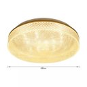 Ver imagem 7 de Plafon Beau Redondo Dourado 45cm Sobrepor Led 30w 3000k Bivolt Alumínio e Acrílico