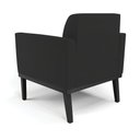 Ver imagem 5 de Kit 2 Poltronas Base de Madeira Fixa Preto Marisa Veludo Preto D03 - D’Rossi