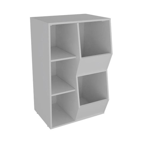 Organizador de Brinquedos Mirela MDF 60cm Branco Woodcore