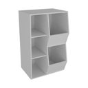 Ver imagem 1 de Organizador de Brinquedos Mirela MDF 60cm Branco Woodcore