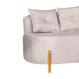 Sofá Orgânico 02 Lugares para Sala Ds Home Veludo - 3