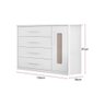 Cômoda Doçura Premium Branco Sl2 Acetinado Móveis Estrela - 6