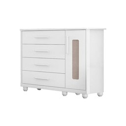 Cômoda Doçura Premium Branco Sl2 Acetinado Móveis Estrela - 2