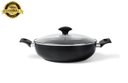Ver imagem 1 de Wok Ø28 cm com tampa e alças 3,55L Masala Ø 28 x 8 cm 3,55 L - Preto Brinox