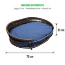 Ver imagem 3 de Cama Caminha Pet Sofá 75cm Futon Oval Acquablock