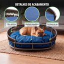 Ver imagem 4 de Cama Caminha Pet Sofá 75cm Futon Oval Acquablock