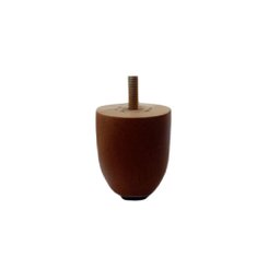 Kit 4 Pé Palito 5cm Madeira Eucalipto Castanho para Sofá, Comada, Rack, Puff, Armário - 4