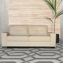 Ver imagem 6 de Sofá 3 Lugares Sala de Estar 2,00M Milão Couro Off White - Gran Belo