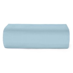 Lençol com Elástico para Cama de Solteiro Teka Coleção Crystal 100% Algodão - Azul - 1