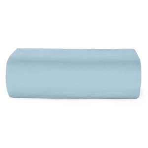 Lençol com Elástico para Cama de Solteiro Teka Coleção Crystal 100% Algodão - Azul