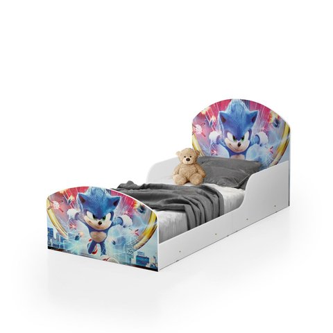 Cama Adesivada Infantil Menino/menina 100%mdf Personagens:sonic