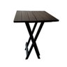 Mesa Bistrô de Madeira Eucalipto Dobrável e Reforçada: Preto - 2