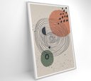 Ver imagem 4 de Quadro Abstrato Circulo e Pontos 2 - 60x40 Cm - Tecido Canvas