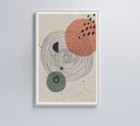 Ver imagem 6 de Quadro Abstrato Circulo e Pontos 2 - 60x40 Cm - Tecido Canvas