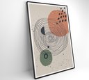 Ver imagem 5 de Quadro Abstrato Circulo e Pontos 2 - 60x40 Cm - Tecido Canvas