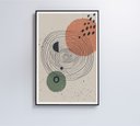 Ver imagem 7 de Quadro Abstrato Circulo e Pontos 2 - 60x40 Cm - Tecido Canvas