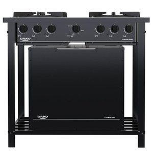 Fogão Industrial Dako 4 Bocas com Forno e Tripla Chama Couraçado