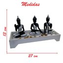 Ver imagem 2 de Terrário Bandeja Areia Altar Jardim Zen Decorativo Meditação Madeira 13cm