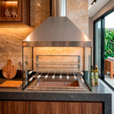 Ver imagem 2 de Kit Churrasqueira Gourmet Completa Inox Litoral 304 Makeer Grill Suporte Fundo 366 g
