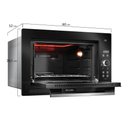 Ver mais imagens de Forno Elétrico de Embutir Digital Mueller 50 Litros Preto 220v - Mfe50l