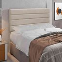 Ver imagem 1 de Cabeceira Paris Box Queen 1,60cm - Suede Bege