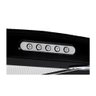 Coifa de Parede Vidro Curvo 75cm Terim Preto com Inox - 4