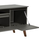 Ver imagem 2 de Rack para TV com Prateleira 180cm Retro MDF Verde Dallas - On Móveis