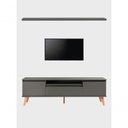 Ver imagem 3 de Rack para Tv com Prateleira 180cm Retro Mdf Verde Dallas - On Móveis