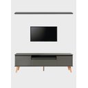 Ver imagem 5 de Rack para TV com Prateleira 180cm Retro MDF Verde Dallas - On Móveis