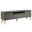 Ver mais imagens de Rack para TV com Prateleira 180cm Retro MDF Verde Dallas - On Móveis