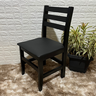 Kit 6 Cadeiras de Madeira Fixa com Assento Estofado Preto - 2