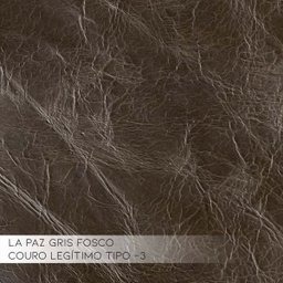 Sofá 4 Lugares Sala de Estar Pés Madeira 2,80M Minsque Couro Marrom - Gran Belo - 4