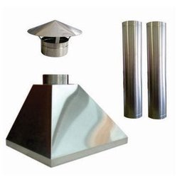 Kit Churrasqueira Gourmet Makeer Coifa Duto Inox 430 1195 P - 1