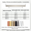 Ver imagem 7 de Kit 5 Puxador Porta Gavet Móveis Cozinha Drop Alumínio 125mm - Champanhe