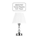 Ver imagem 4 de Abajur de Cristal Touch 36cm Quarto Aparador Cabeceira De Cama